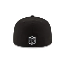 Las Vegas Raiders Black & White 59Fifty Fitted Hat