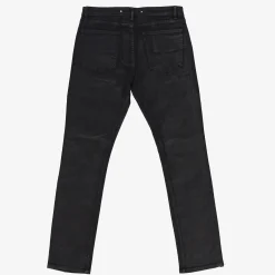 Manhattan Black Coated Waxed Look Jean