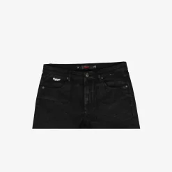 Manhattan Black Coated Waxed Look Jean