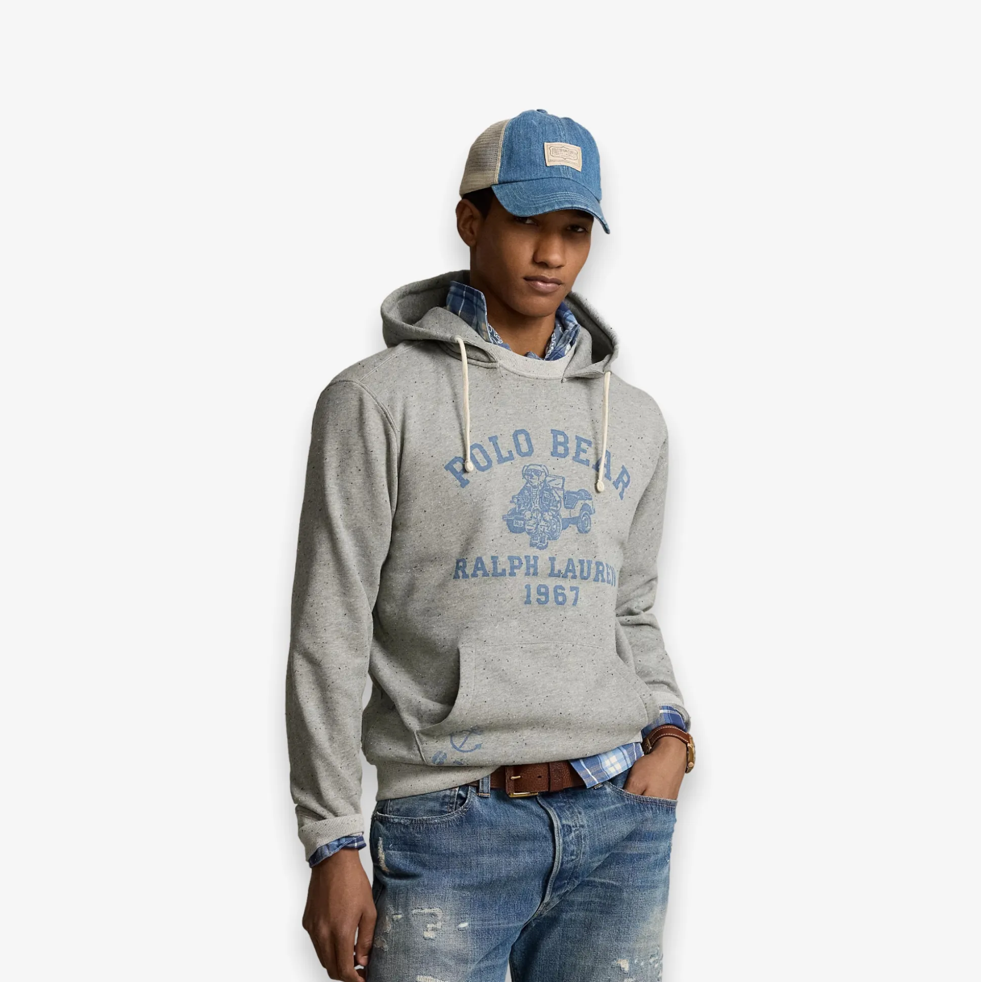 710934711001-Men Ls Seeded Vintage Fleece Hdy