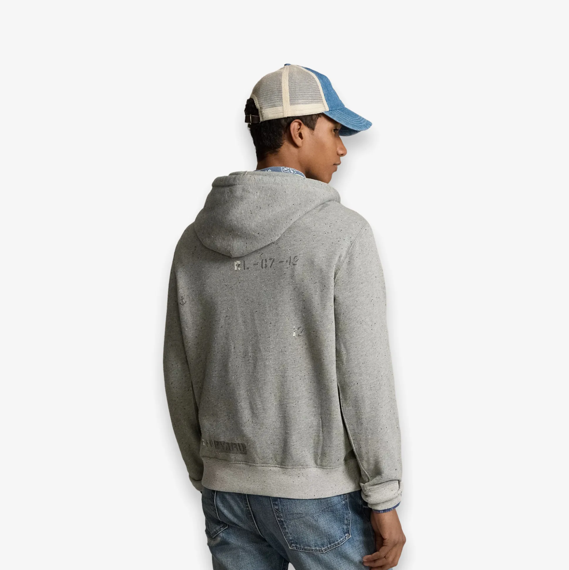710934711001-Men Ls Seeded Vintage Fleece Hdy