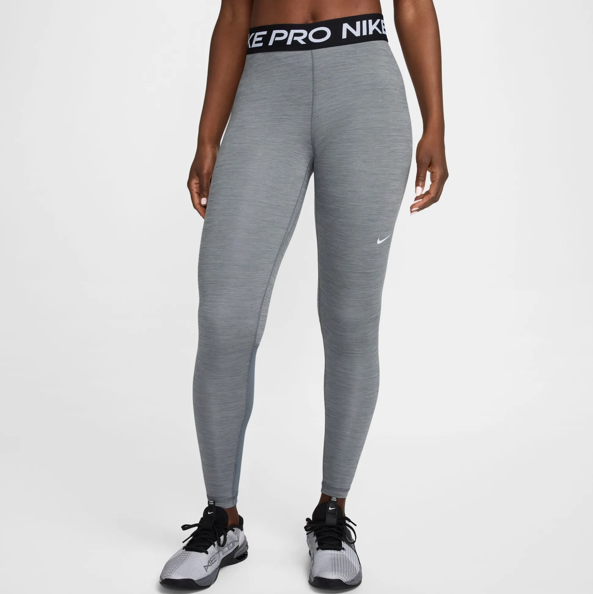 Mid-Rise Mesh-Pan Leggings