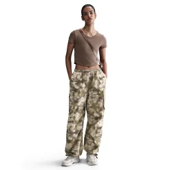 Mid-Rise Oversized Camo Cargo Trousers