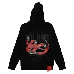 Milano Snake Hoodie Black