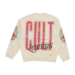 Novelty Fleece Crewneck Sweatshirt White