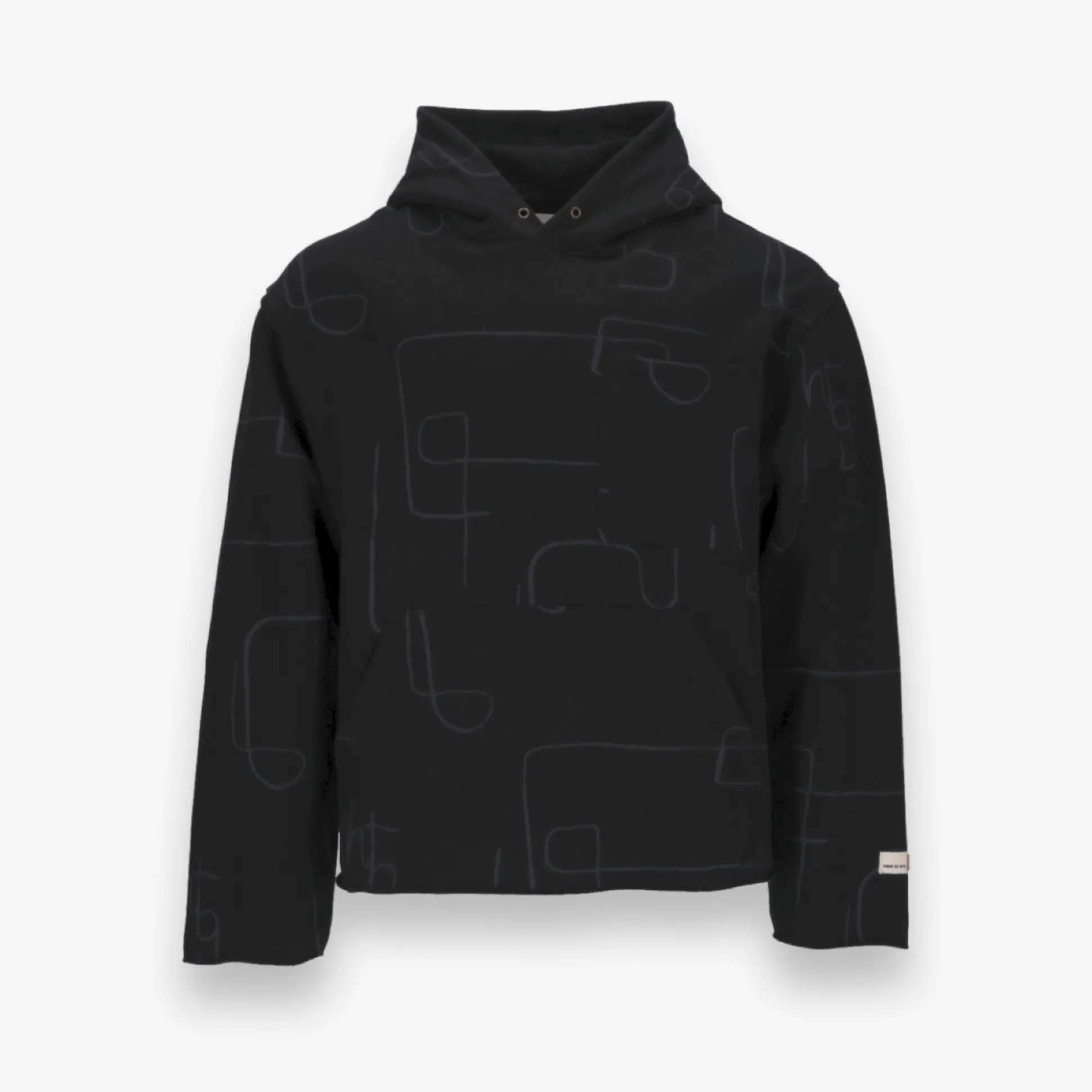 Novelty Printed Terry Pullover Hoodie