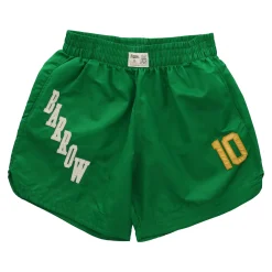 Nylon Basket Bermuda Shorts Green