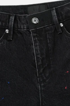OLIVIER SKINNY JEAN | BLACK TRI PAINT