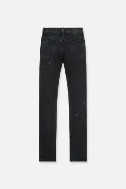 OLIVIER SKINNY JEAN | BLACK TRI PAINT