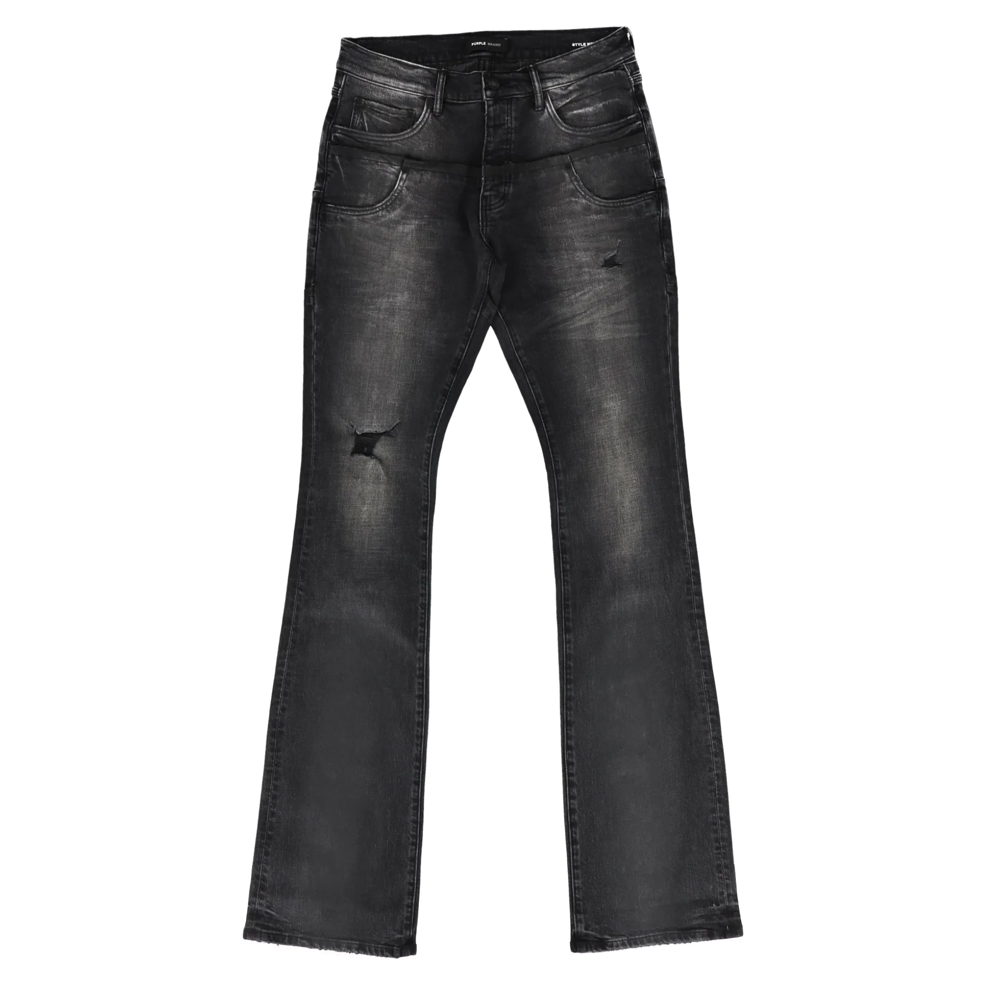 Onyx Coated Double Waist Jean