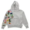 patch-detail Hoodie Grey