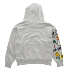 patch-detail Hoodie Grey