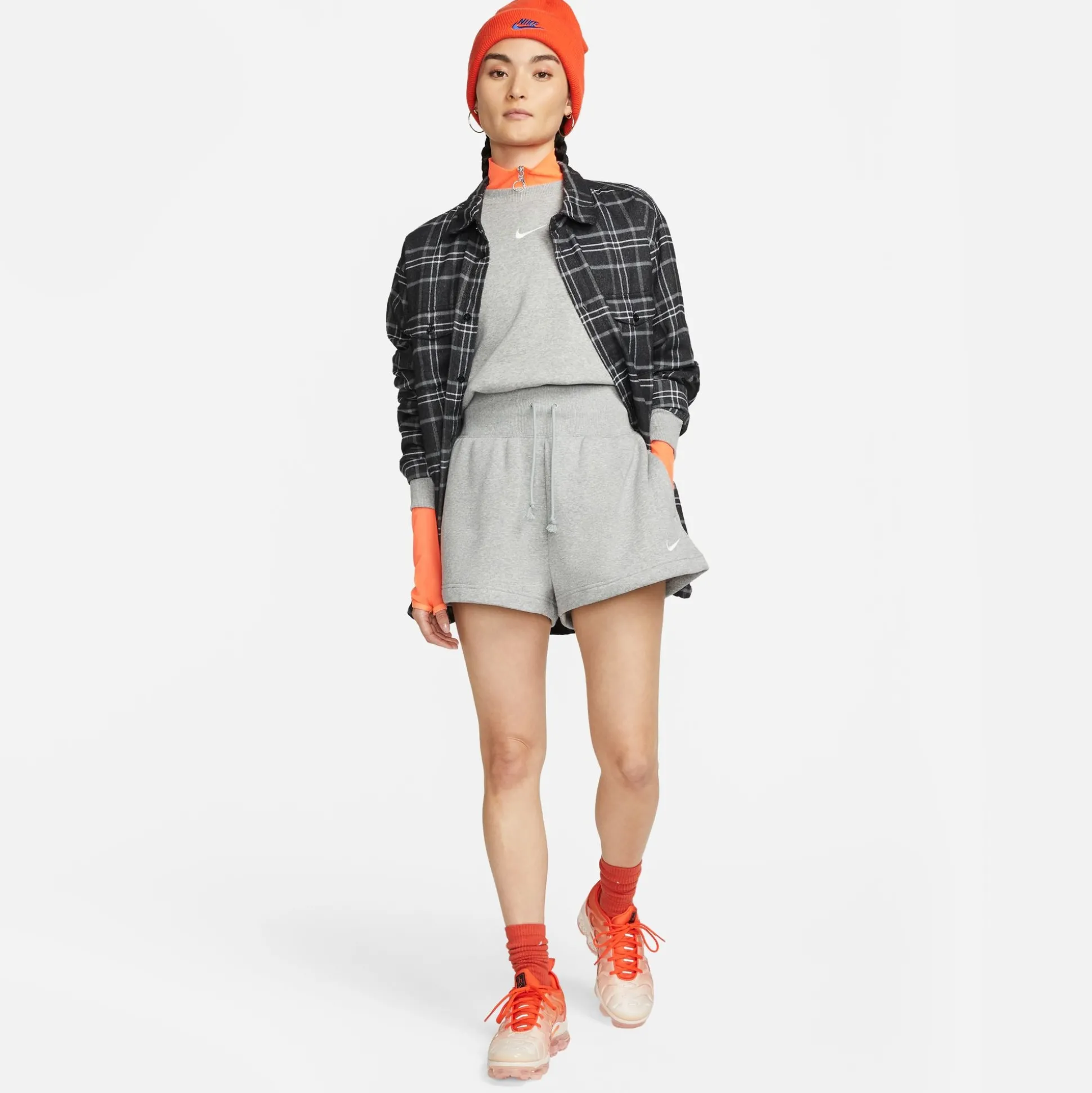 Phoenix Fleece High-Waisted Loose Shorts