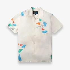 Plane Pops Camp Collar T-Shirt