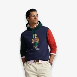 Polo Bear Color Blocked Fleece Hoodie