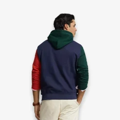 Polo Bear Color Blocked Fleece Hoodie
