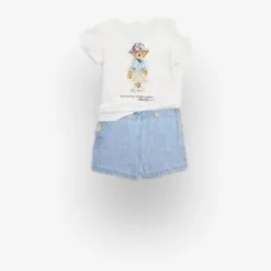 Polo Bear Cotton Tee & Shorts