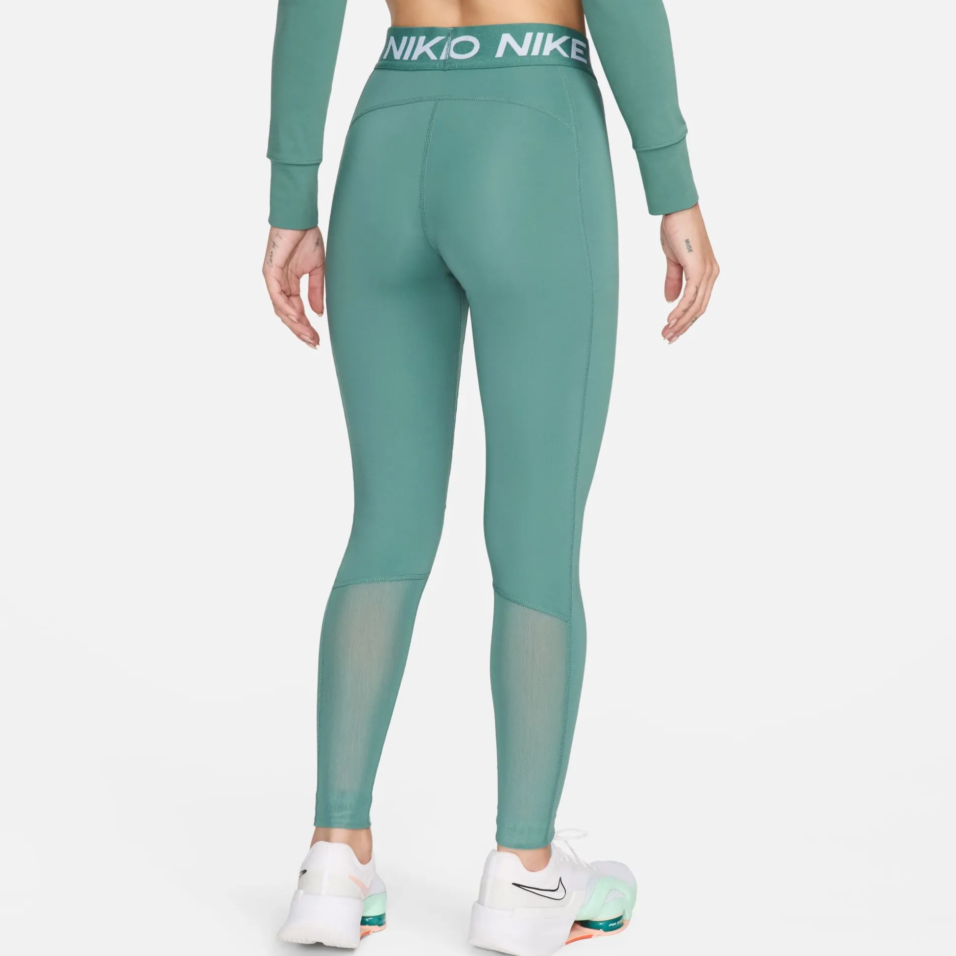 Pro Mid-Rise Mesh-Panelled Leggings