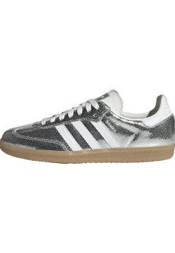Samba OG Silver Metallic Cracked Leather