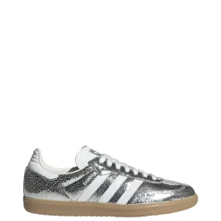 Samba OG Silver Metallic Cracked Leather