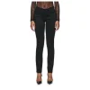 Skinny Mid Rise Black Jeans