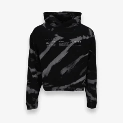 Sound System Tie Dye Crop Hoodie