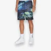 Space Palm Mesh Short