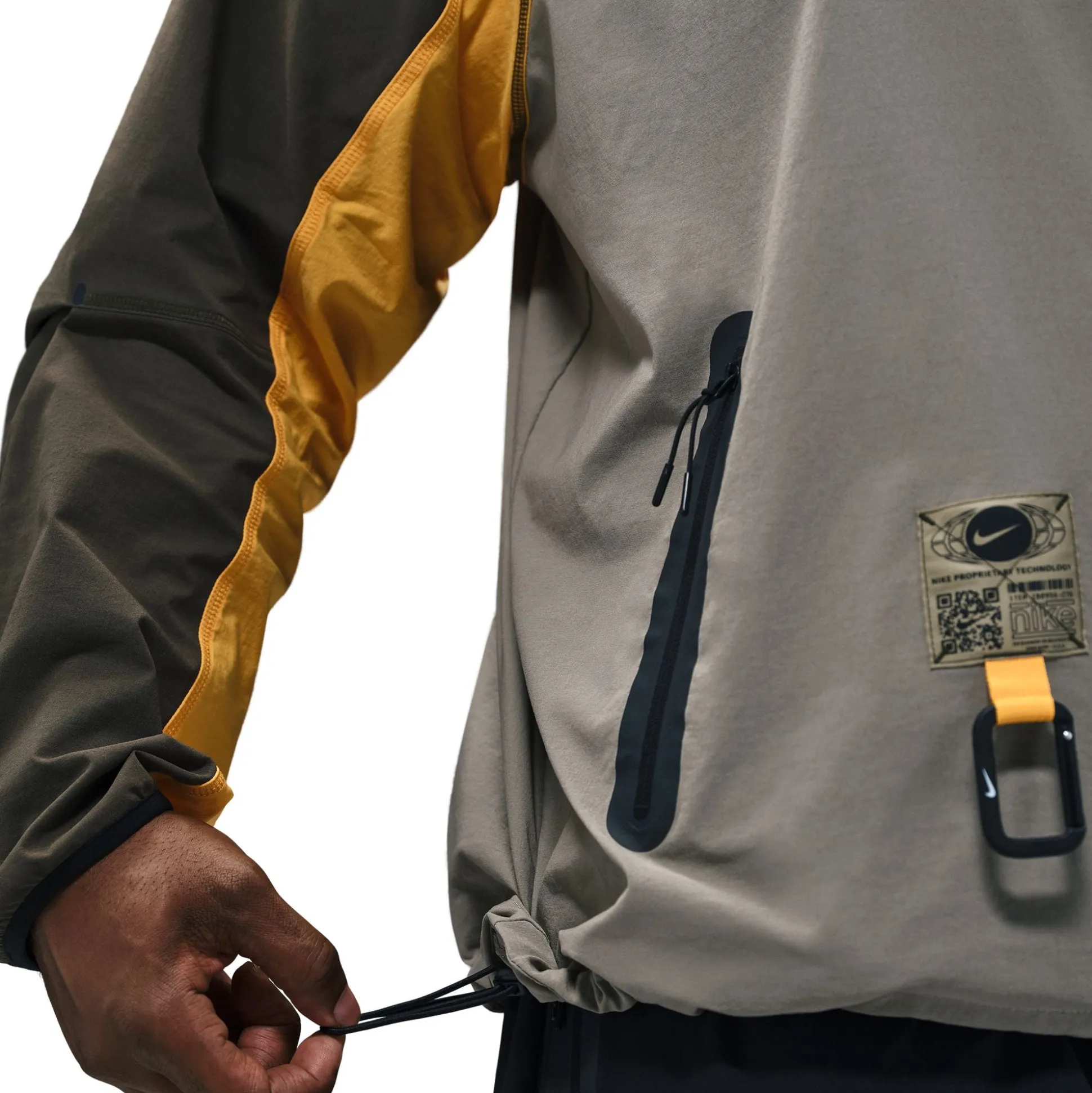 Tech Woven Windrunner Full Zip Jacket Brown