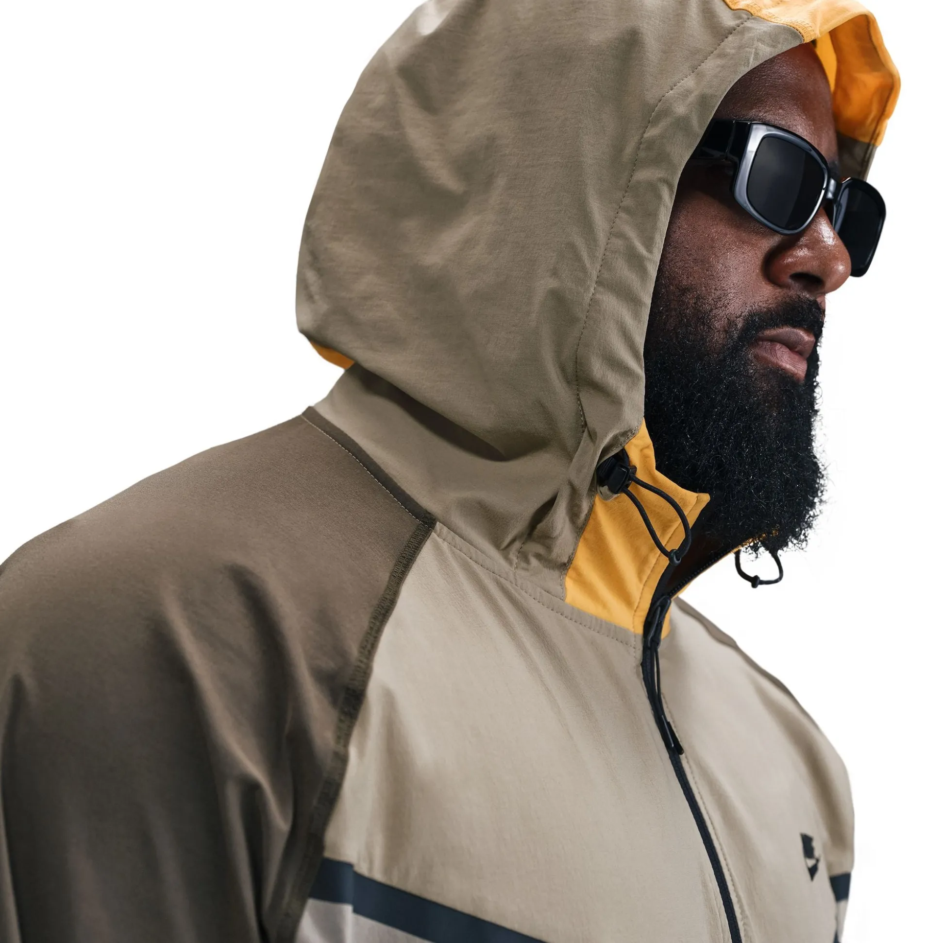 Tech Woven Windrunner Full Zip Jacket Brown